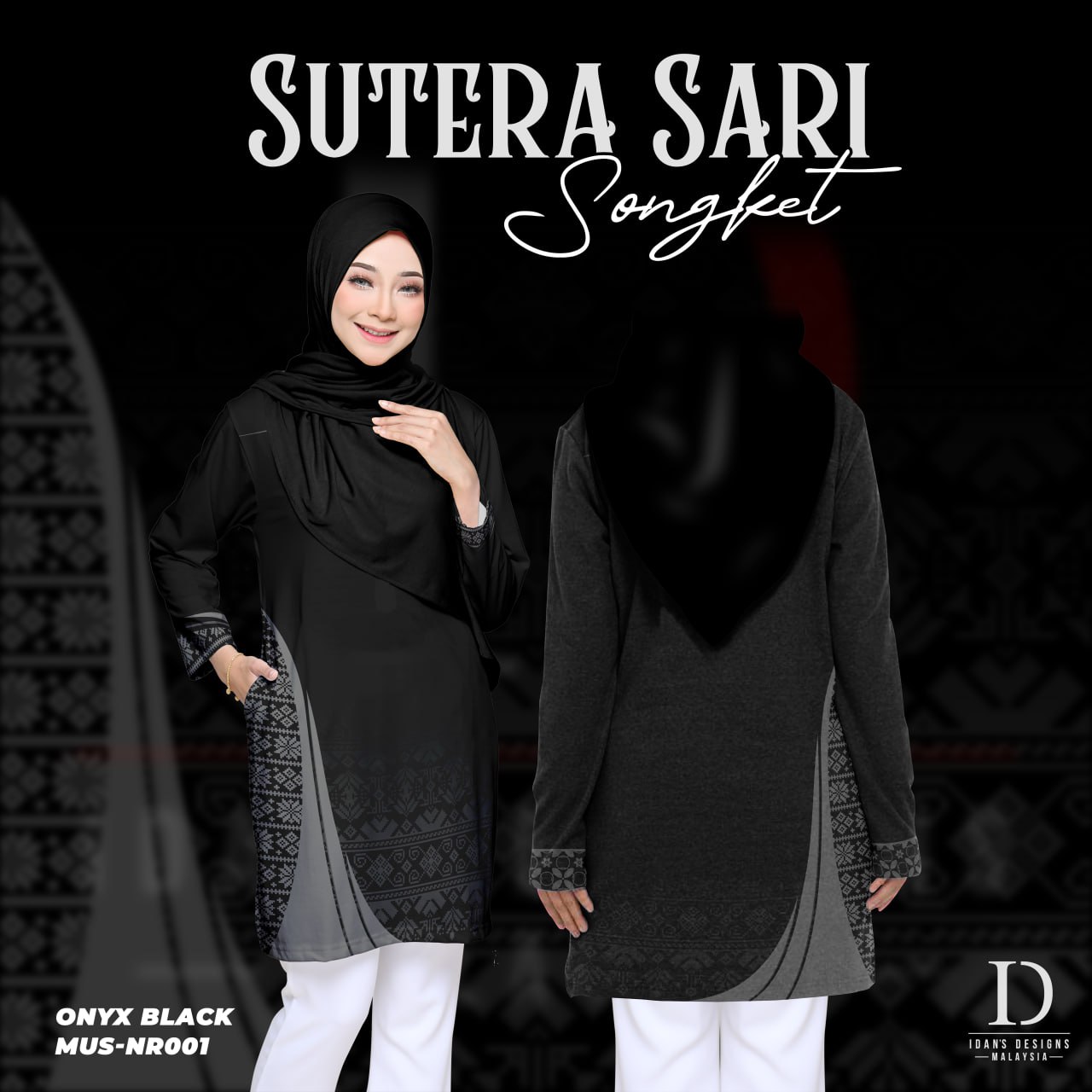 SONGKET SUTERA SARI ONYX BLACK - NR001