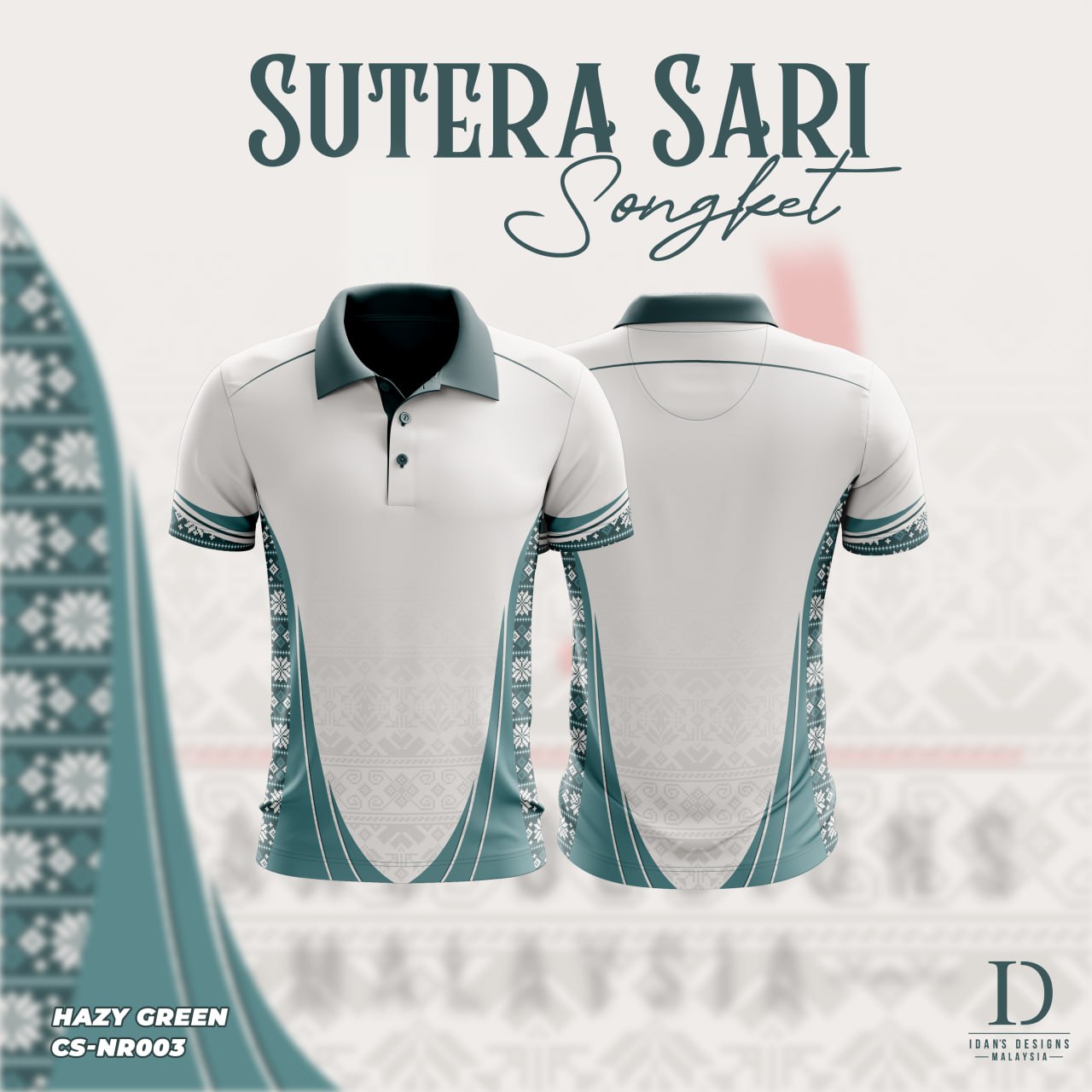 SONGKET SUTERA SARI HAZY GREEN - NR003
