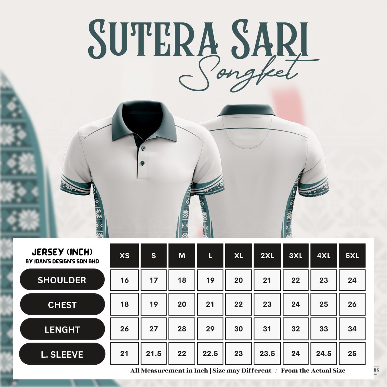 SONGKET SUTERA SARI HAZY GREEN - NR003