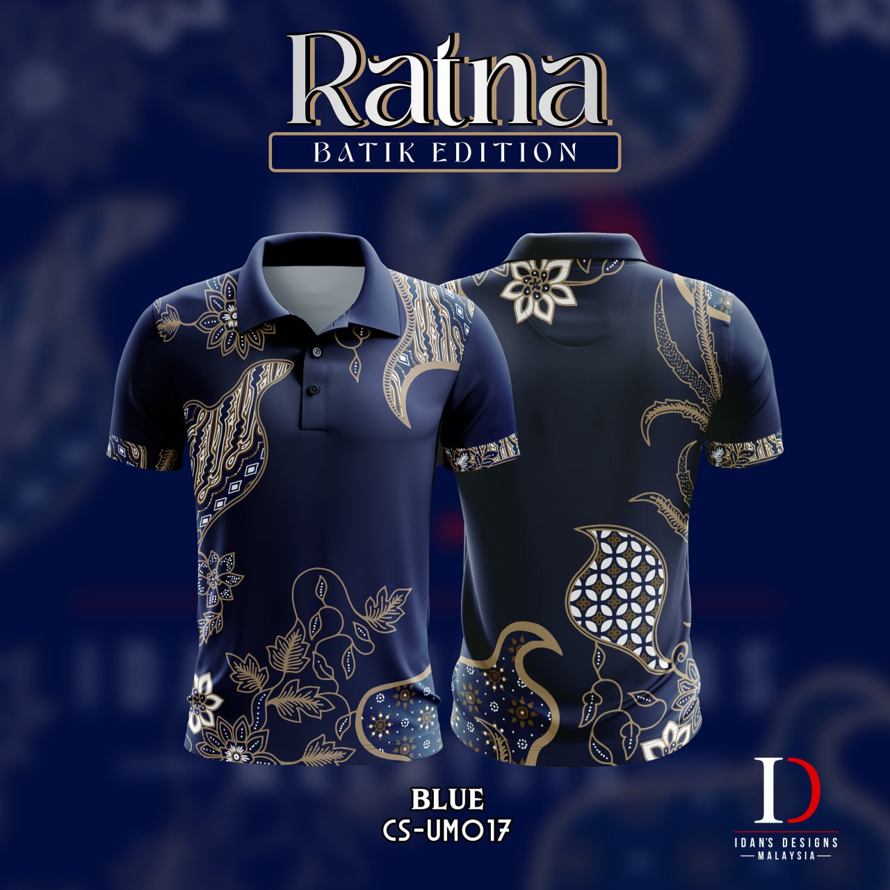BATIK RATNA BLUE - UM017