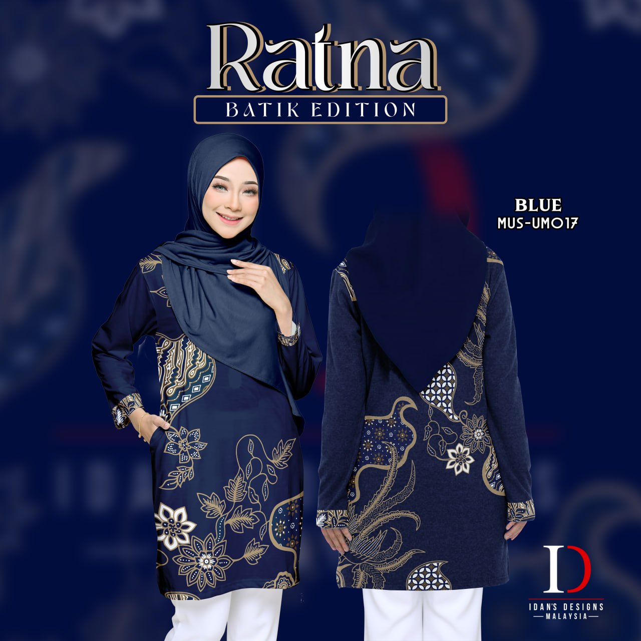 BATIK RATNA BLUE - UM017