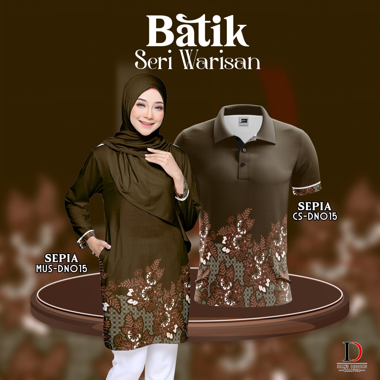 BATIK SERI WARISAN SEPIA - DN015