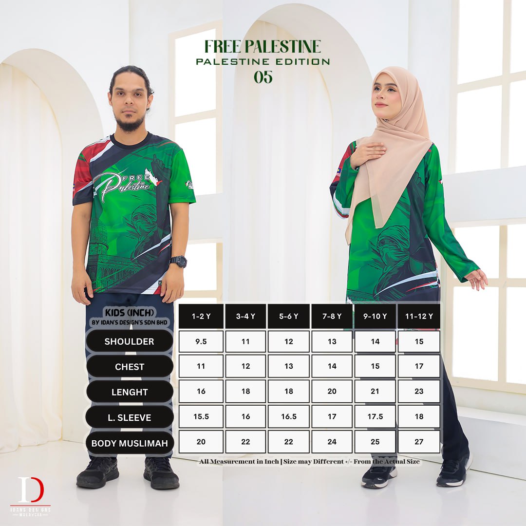 FREE PALESTINE KIDS MUSLIMAH 05