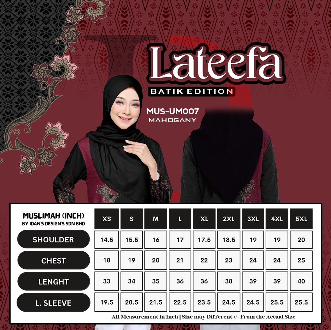 BATIK EDITION LATEEFA MAHOGANY - UM007