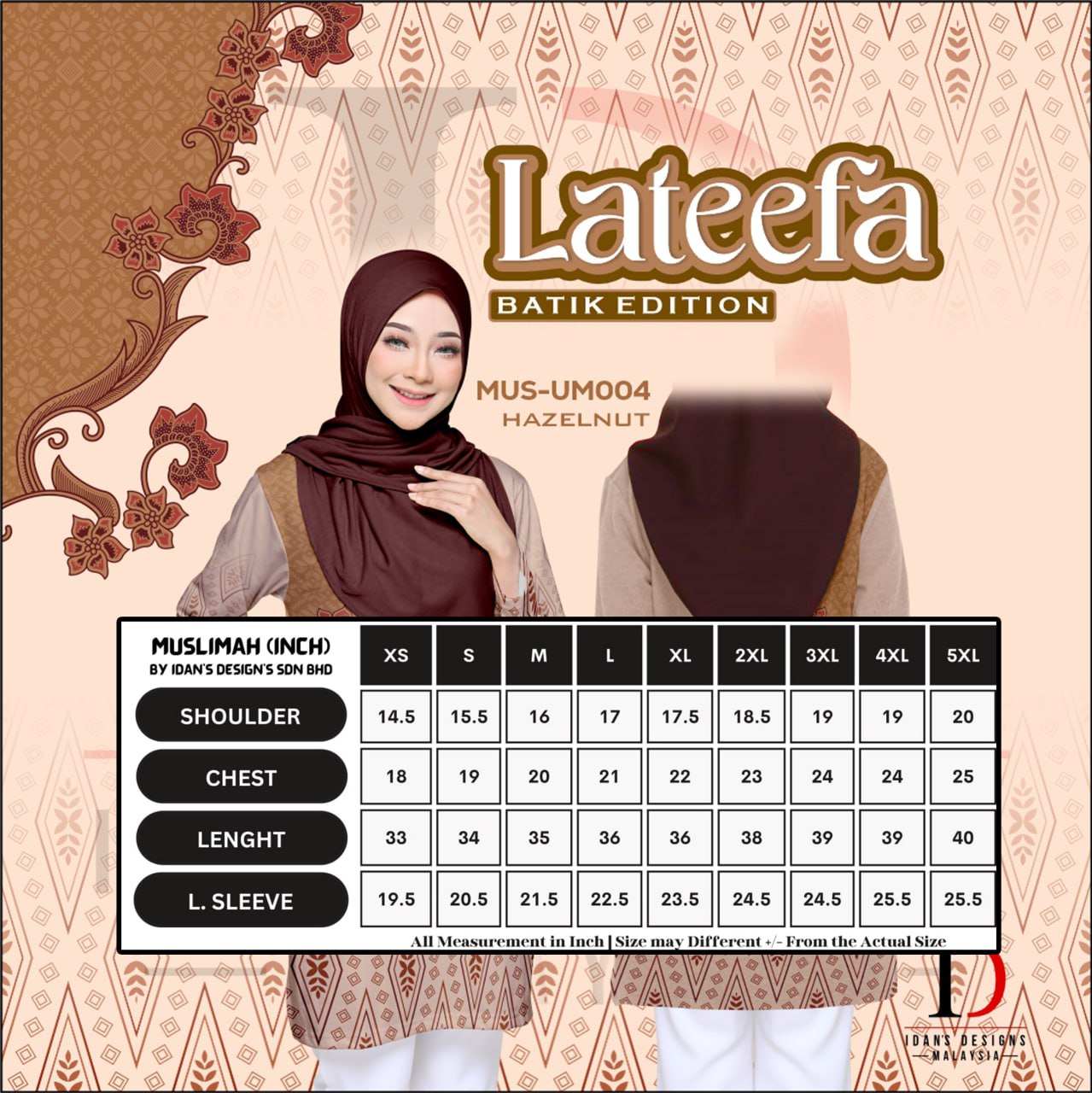 BATIK EDITION LATEEFA HAZELNUT - UM004