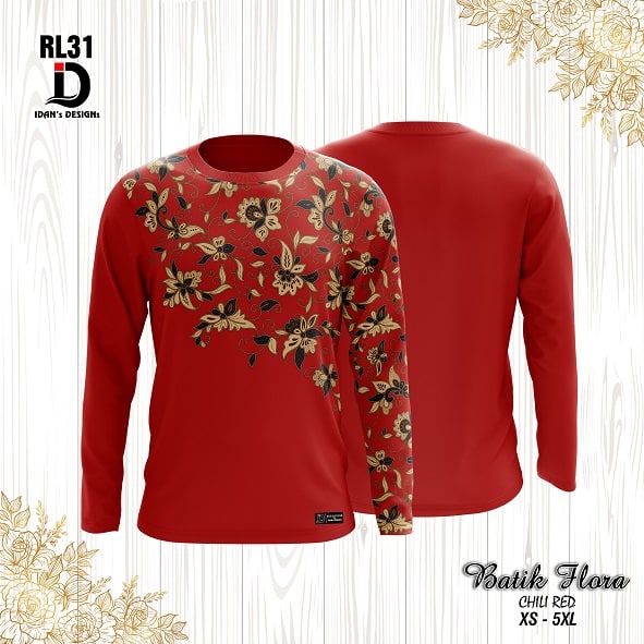BATIK FLORA CHILI RED - RS31 / RL31 / CS31