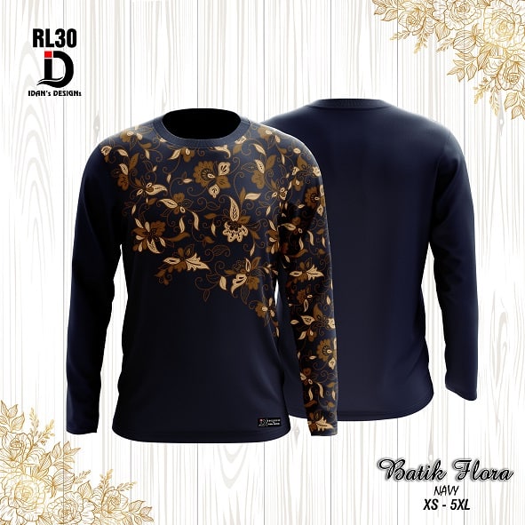 BATIK FLORA NAVY(KIDS) - RS30 / RL30 / CS30
