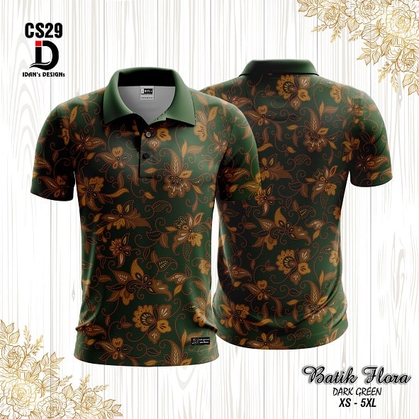 BATIK FLORA DARK GREEN - RS29 / RL29 / CS29