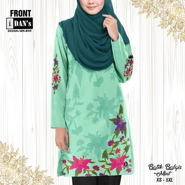 BATIK BALQIS (MINT) -  MU04