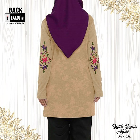 BATIK BALQIS (KHAKI) - MU03