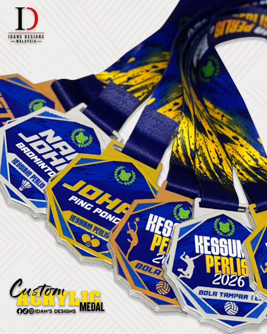 ACRYLIC MEDAL 27 (EMBOSS)