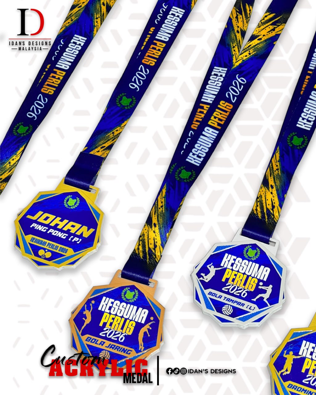 ACRYLIC MEDAL 27 (EMBOSS)