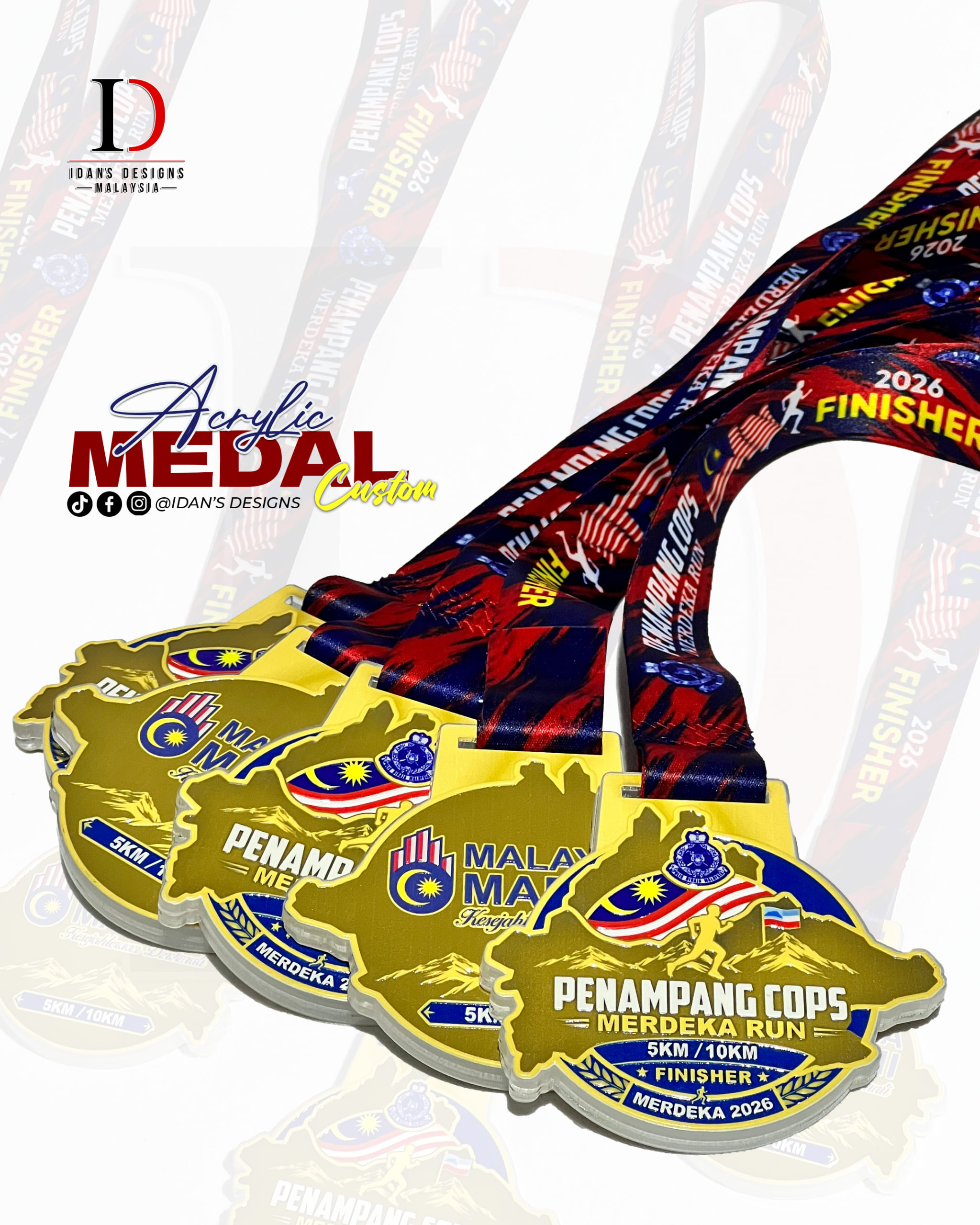 ACRYLIC MEDAL 28 (EMBOSS)