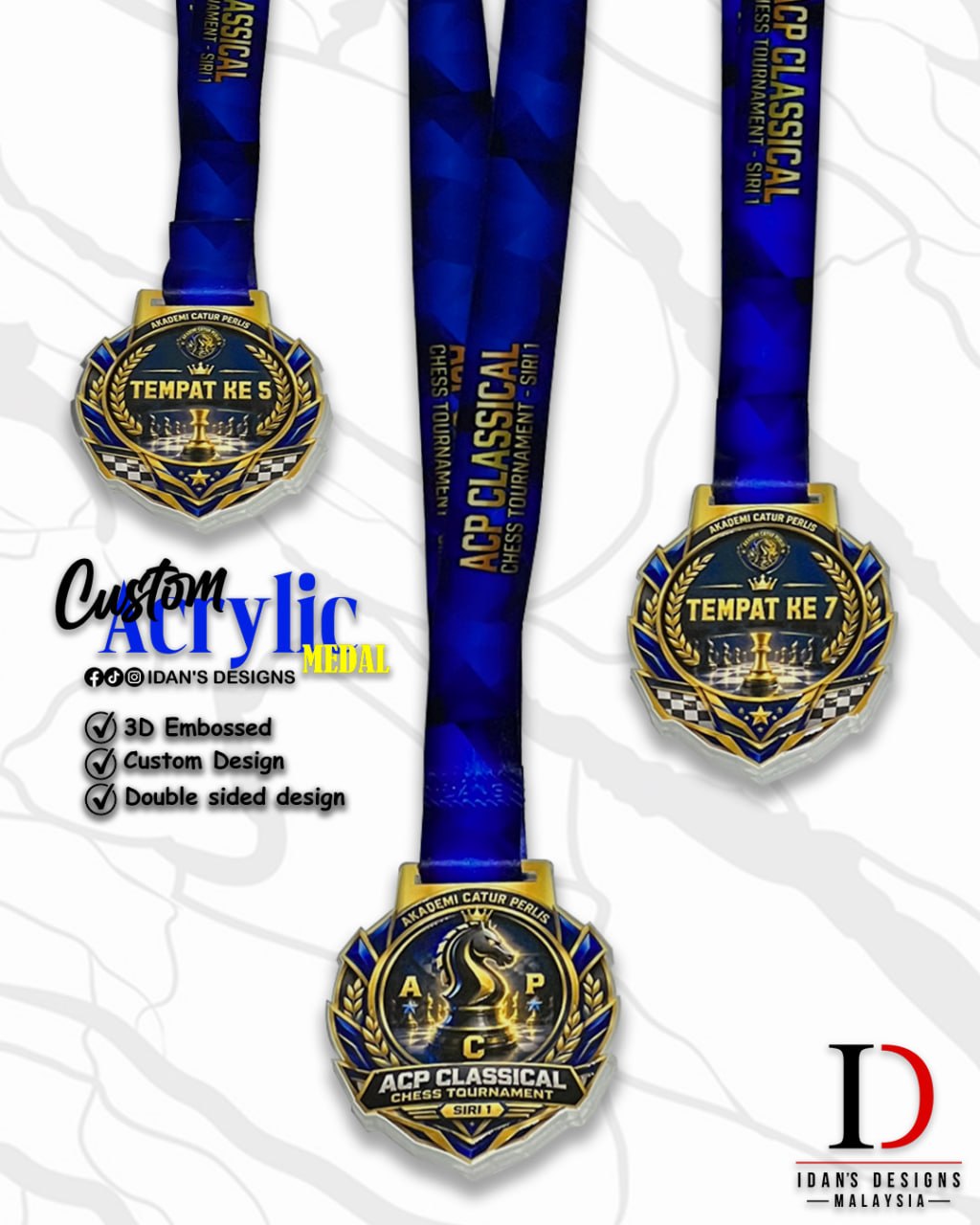 ACRYLIC MEDAL 29 (EMBOSS)