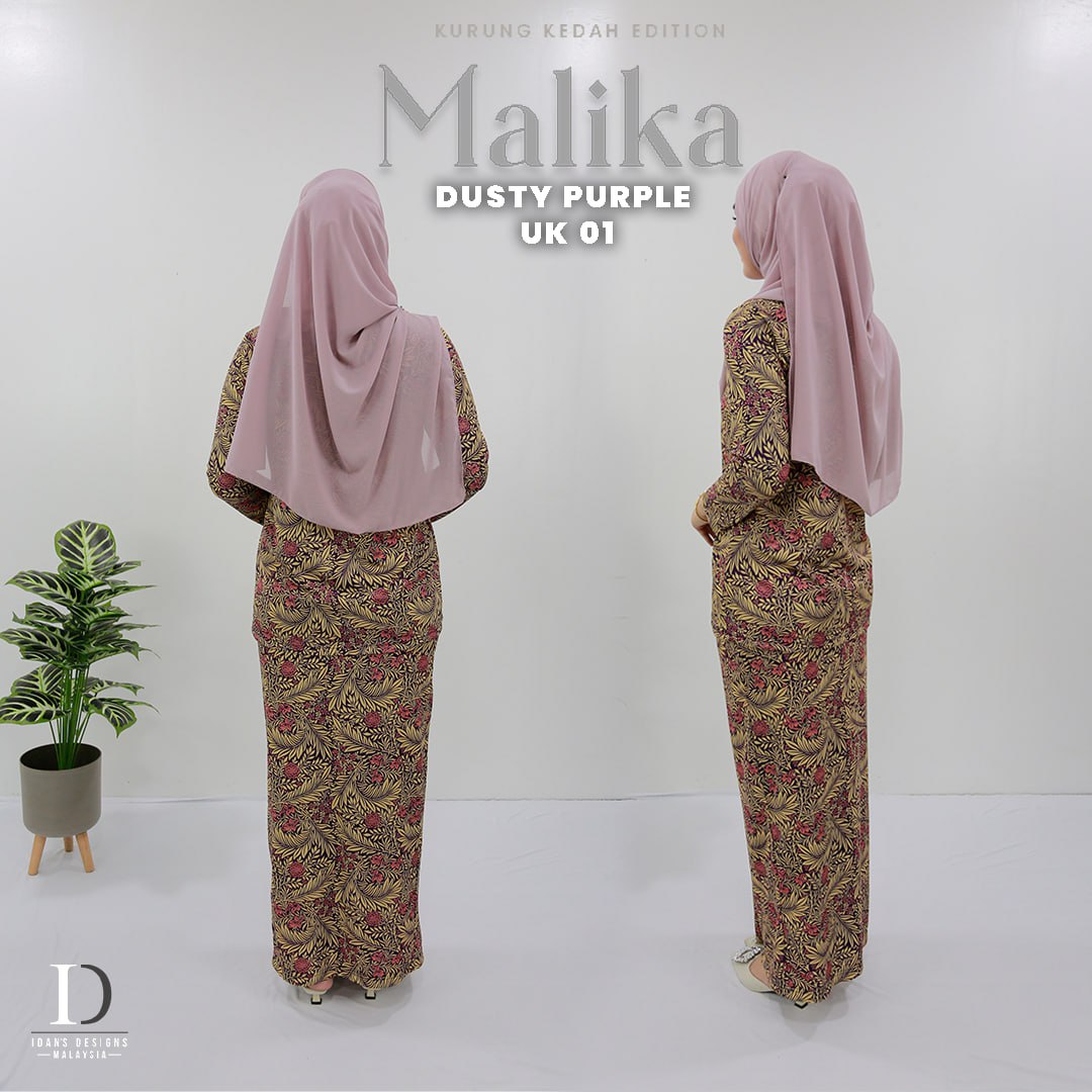 KURUNG KEDAH MALIKA UK01 - DUSTY PURPLE