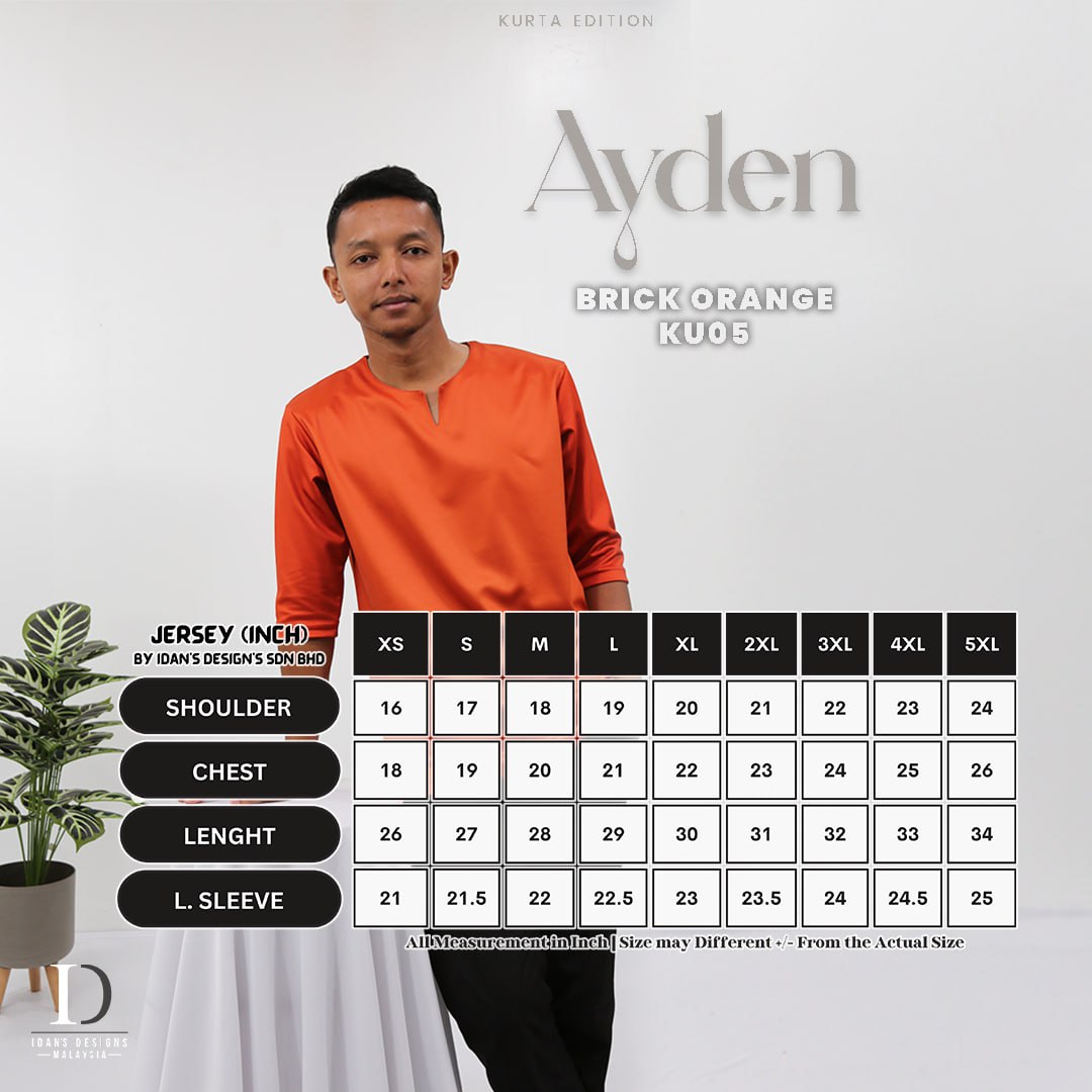 KURTA AYDEN KU05 - BRICK ORANGE